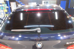 BMW 5ツーリング　リア3面フィルム施工